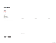 Tablet Screenshot of agatamazur.co.uk